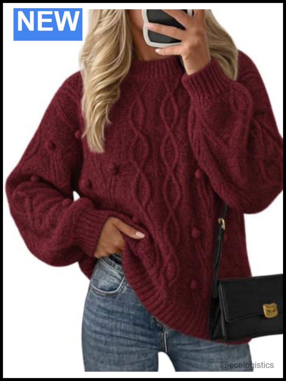 Womens Oversized Cable Knit Cozy Fall Sweaters Winter Fashion Outfit